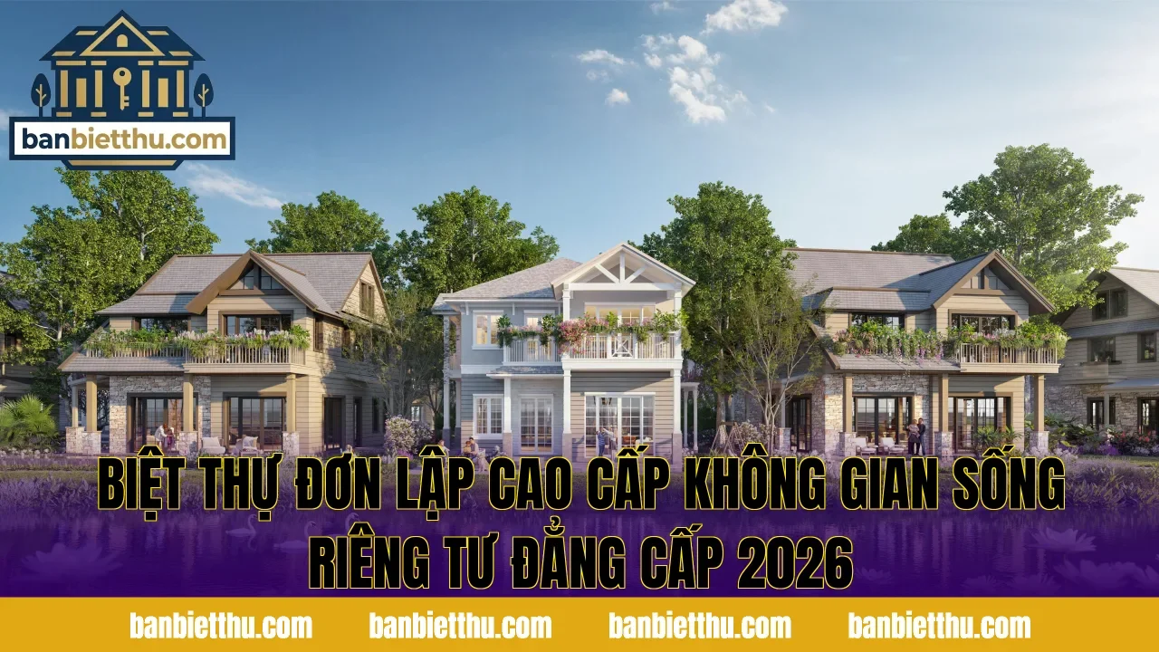 Biệt Thự Đơn Lập Cao Cấp Không Gian Sống Riêng Tư Đẳng Cấp 2026