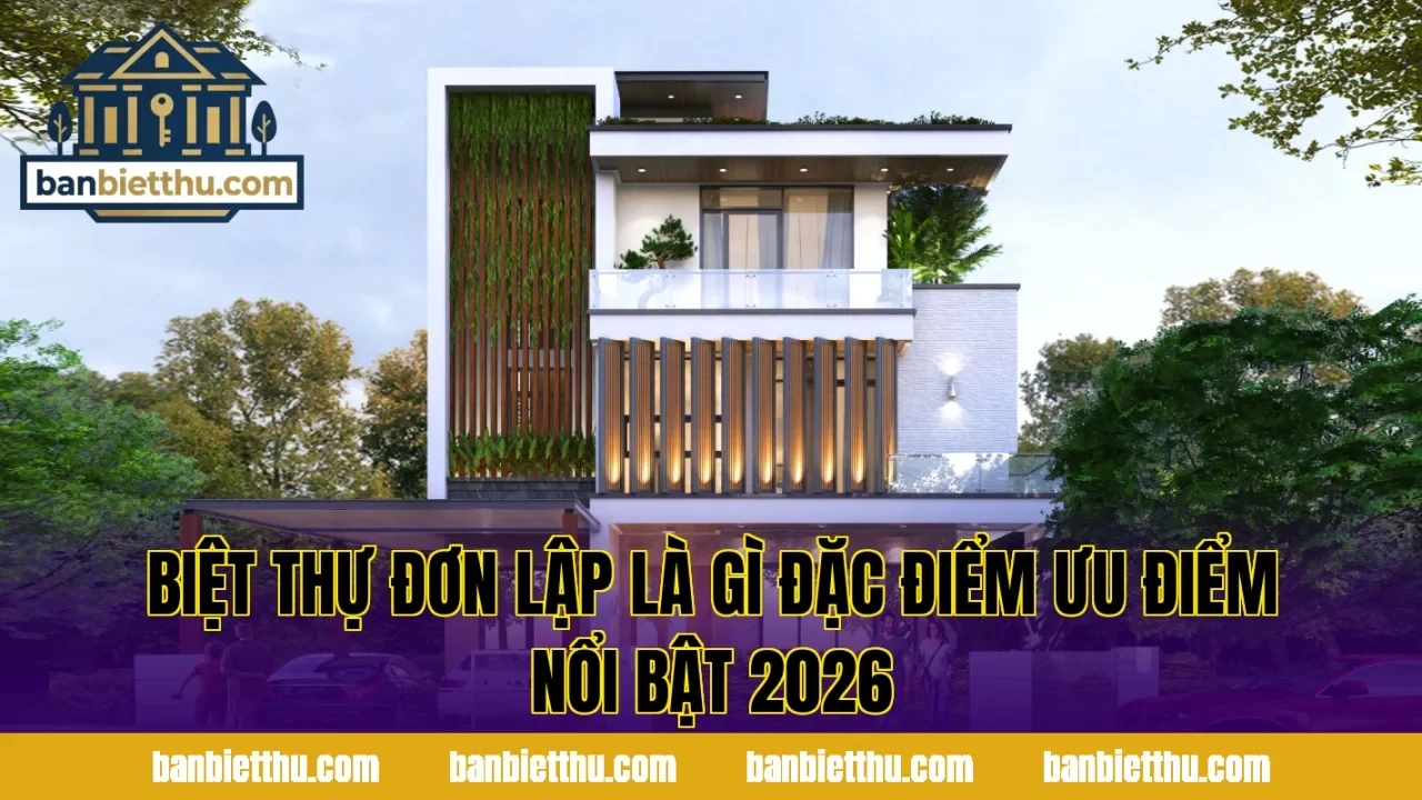 Biệt Thự Đơn Lập Là Gì Đặc Điểm Ưu Điểm Nổi Bật 2026
