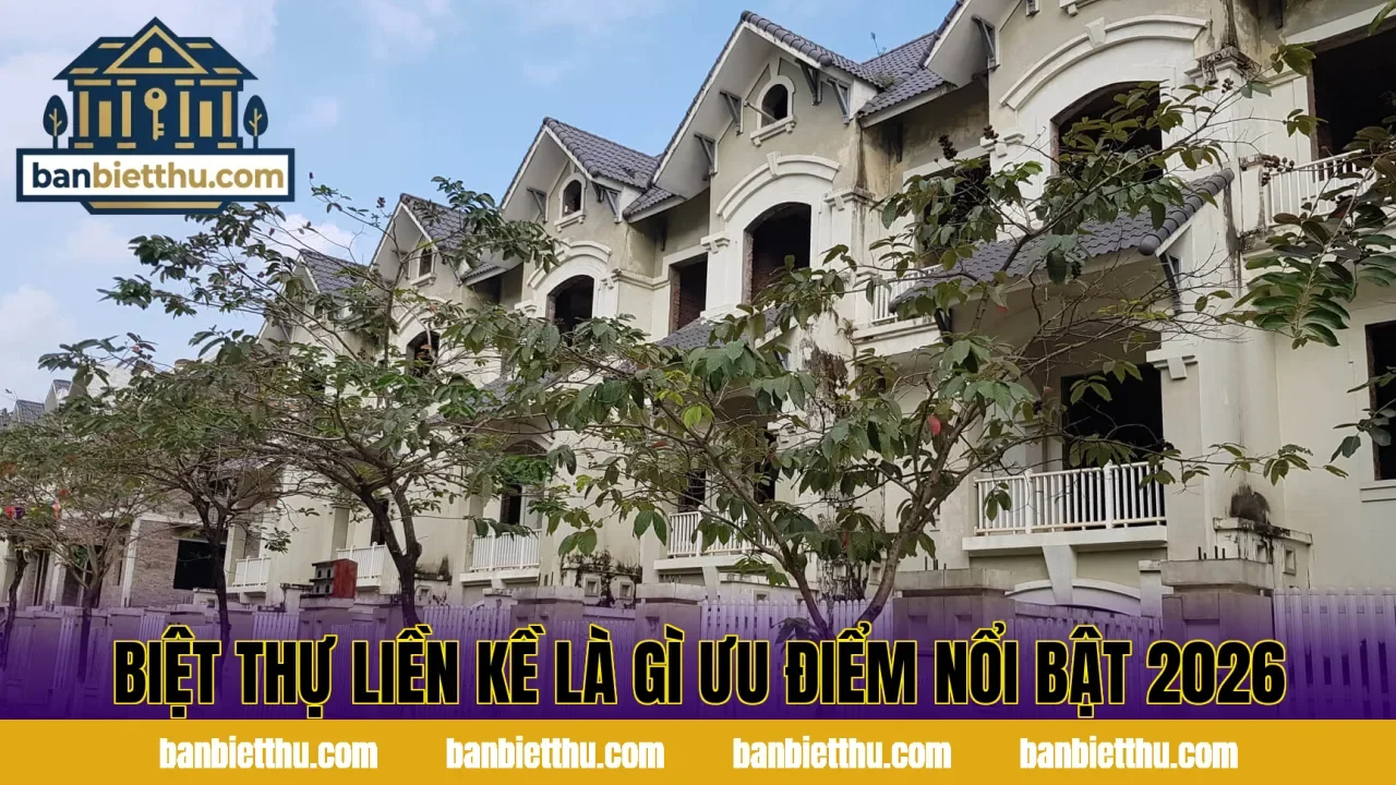 Biệt Thự Liền Kề Là Gì Ưu Điểm Nổi Bật 2026