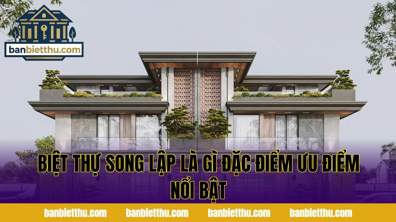 Biệt Thự Song Lập Là Gì Đặc Điểm Ưu Điểm Nổi Bật