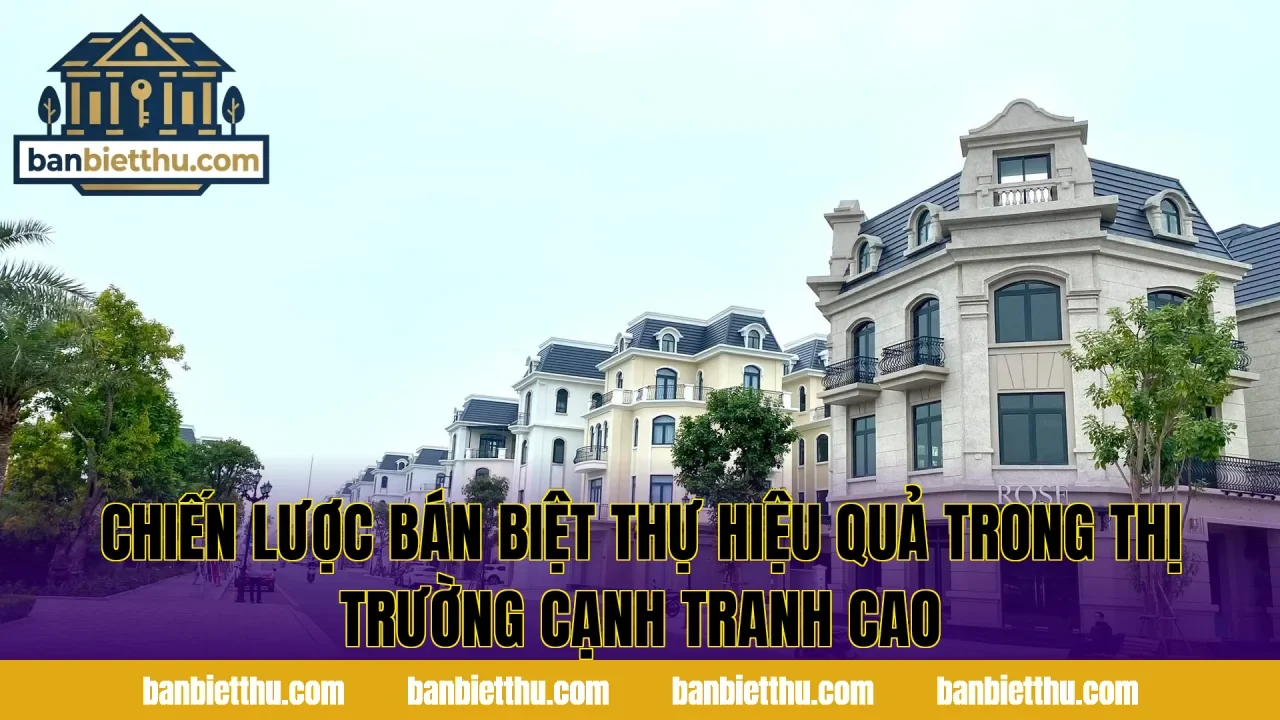 Chiến lược bán biệt thự hiệu quả trong thị trường cạnh tranh cao