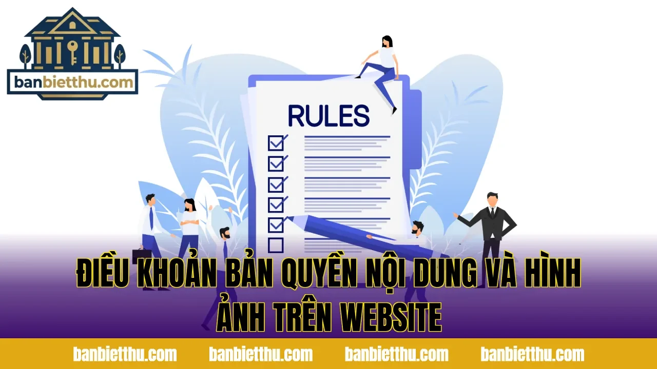 Điều khoản bản quyền nội dung và hình ảnh trên website