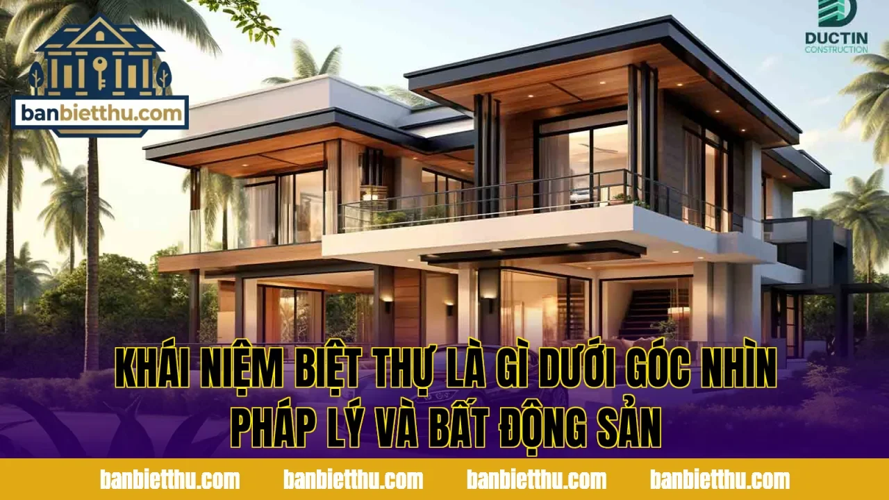 Khái niệm biệt thự là gì dưới góc nhìn pháp lý và bất động sản