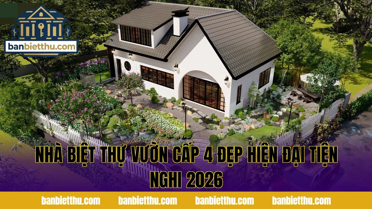 Nhà Biệt Thự Vườn Cấp 4 Đẹp Hiện Đại Tiện Nghi 2026