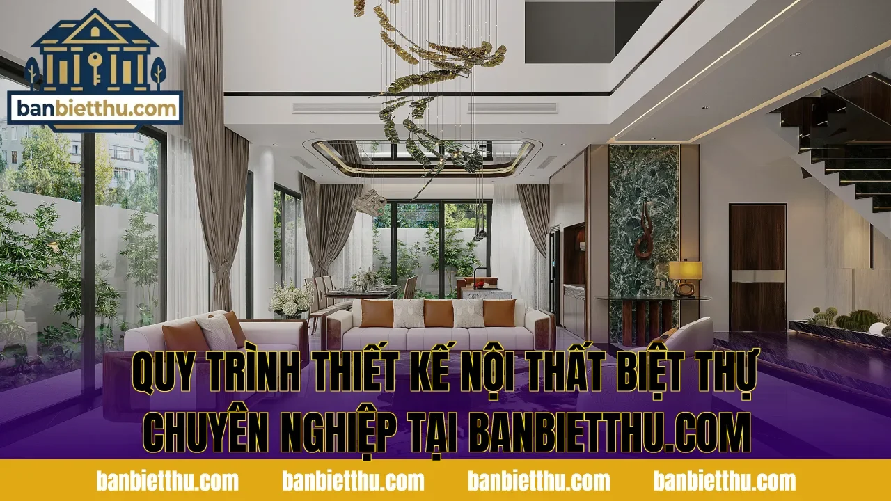 Quy trình thiết kế nội thất biệt thự chuyên nghiệp tại banbietthu.com